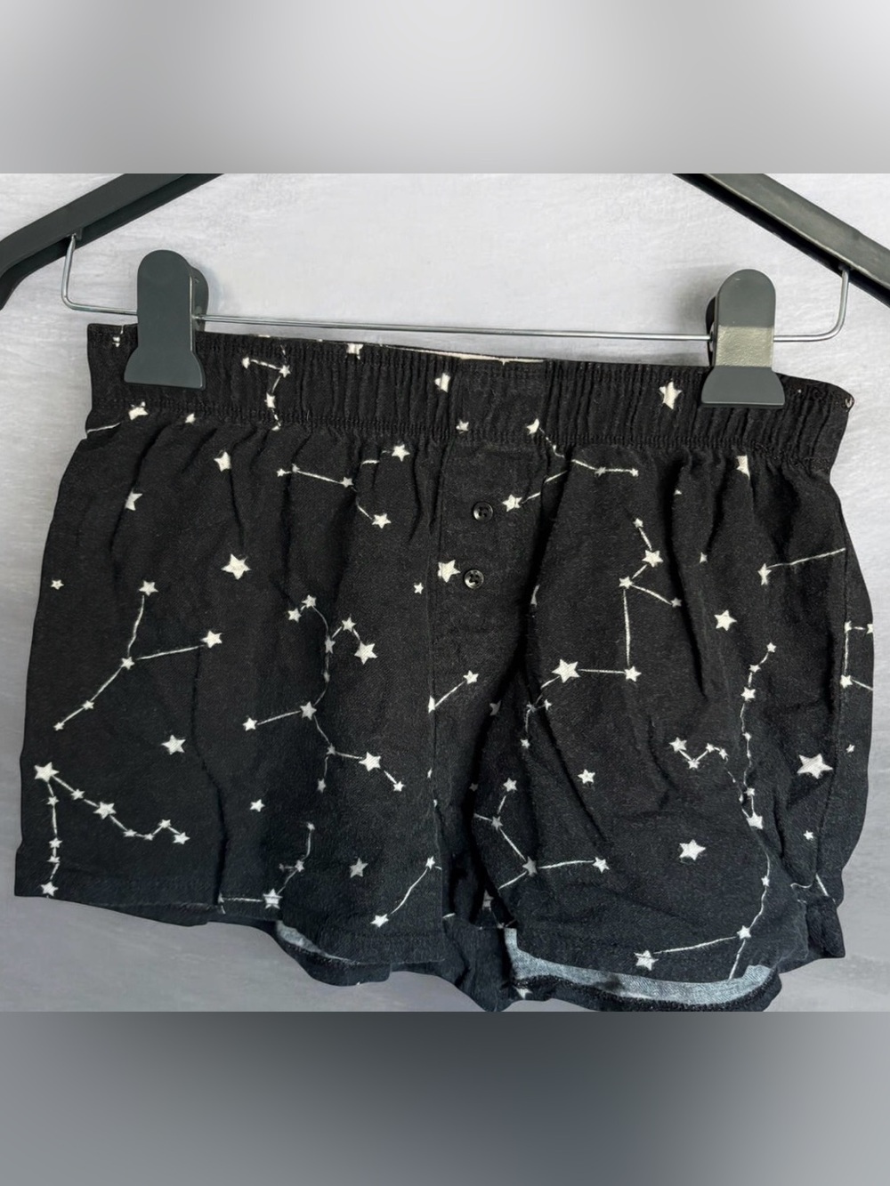 Colsie Black Star Print Lounge Shorts